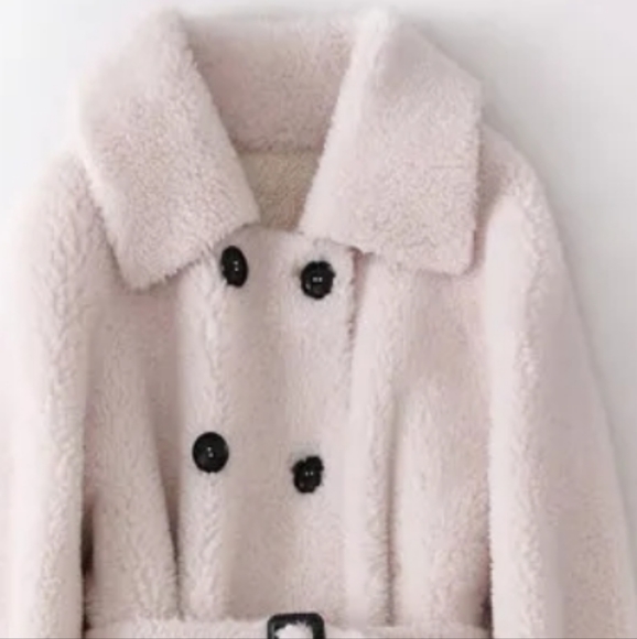 winter warm wool Clasic winter Cold Jacket spring France style white - Picture 4 of 4